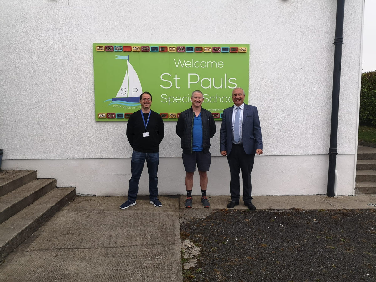 Trampoline Donation to St Paul's Special School Dublin Autism