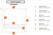 Load image into Gallery viewer, VULY THUNDER EXTRA LARGE (14FT) TRAMPOLINE