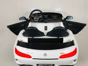 Mercedes GTR AMG 12v, music module, leather seat, rubber EVA tires 2 seater (HL289)