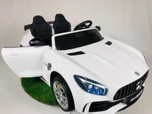Load image into Gallery viewer, Mercedes GTR AMG 12v, music module, leather seat, rubber EVA tires 2 seater (HL289)