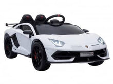 Load image into Gallery viewer, Lamborghini Aventador 12v, music module, leather seat, rubber EVA tires (HL328)
