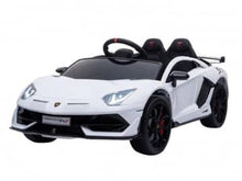 Load image into Gallery viewer, Lamborghini Aventador 12v, music module, leather seat, rubber EVA tires (HL328)