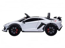 Load image into Gallery viewer, Lamborghini Aventador 12v, music module, leather seat, rubber EVA tires (HL328)