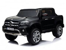 Load image into Gallery viewer, Mercedes X-CLASS, 4X4, 2 seater, 12v, music module, leather seat, rubber EVA tires (XMX606)
