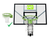 Load image into Gallery viewer, EXIT Galaxy wall-mounted basketball backboard with dunk hoop - green/black