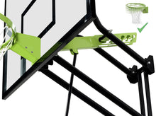 Load image into Gallery viewer, EXIT Galaxy wall-mounted basketball backboard with dunk hoop - green/black