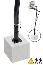 Load image into Gallery viewer, EXIT Galaxy basketball backboard for installing on ground - green/black