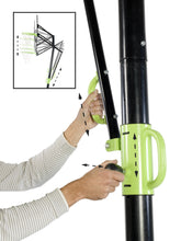 Load image into Gallery viewer, EXIT Galaxy portable basketball backboard on wheels - green/black