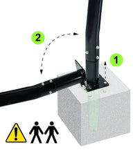 Load image into Gallery viewer, EXIT Galaxy basketball backboard for installing on ground with dunk hoop - green/black
