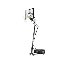 Load image into Gallery viewer, EXIT Galaxy portable basketball backboard on wheels - green/black