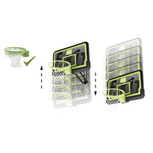 Load image into Gallery viewer, EXIT Galaxy wall-mounted basketball backboard with dunk hoop - black edition