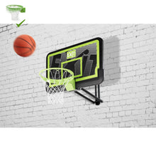 Load image into Gallery viewer, EXIT Galaxy wall-mounted basketball backboard with dunk hoop - black edition
