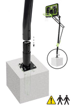 Load image into Gallery viewer, EXIT Galaxy basketball backboard for installing on ground with dunk hoop - black edition