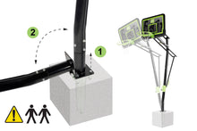 Load image into Gallery viewer, EXIT Galaxy basketball backboard for installing on ground - black edition