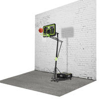 Load image into Gallery viewer, EXIT Galaxy portable basketball backboard on wheels - black edition