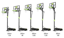 Load image into Gallery viewer, EXIT Polestar portable basketball backboard - green/black