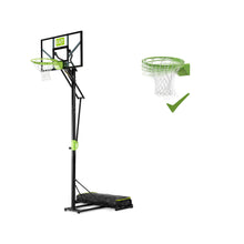 Load image into Gallery viewer, EXIT Polestar portable basketballboard with dunk hoop - green/black