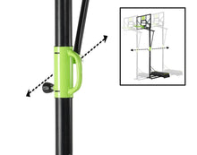 Load image into Gallery viewer, EXIT Polestar portable basketballboard with dunk hoop - green/black
