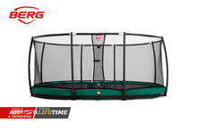 Load image into Gallery viewer, BERG 520 - 17x11ft Inground Grand Champion Oval Trampoline + Deluxe Safety Net
