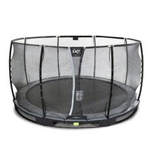 Load image into Gallery viewer, EXIT Elegant Premium ground trampoline ø366cm with Deluxe safety net