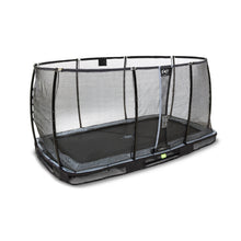 Load image into Gallery viewer, EXIT Elegant Premium ground trampoline 244x427cm with Deluxe safety net