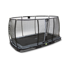 Load image into Gallery viewer, EXIT Elegant Premium ground trampoline 214x366cm with Deluxe safety net