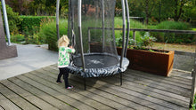 Load image into Gallery viewer, Exit Tiggy Junior Trampoline With Safety Net Ø140cm Black- Grey/Green