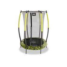 Load image into Gallery viewer, Exit Tiggy Junior Trampoline With Safety Net Ø140cm Black- Grey/Green