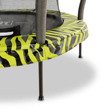 Load image into Gallery viewer, Exit Tiggy Junior Trampoline With Safety Net Ø140cm Black- Grey/Green