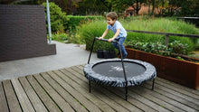 Load image into Gallery viewer, Exit Tiggy Junior Trampoline With Bar Ø140cm Black- Grey/Green