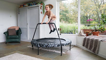 Load image into Gallery viewer, Exit Tiggy Junior Trampoline With Bar Ø140cm Black- Grey/Green