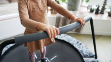 Load image into Gallery viewer, Exit Tiggy Junior Trampoline With Bar Ø140cm Black- Grey/Green