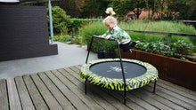 Load image into Gallery viewer, Exit Tiggy Junior Trampoline With Bar Ø140cm Black- Grey/Green