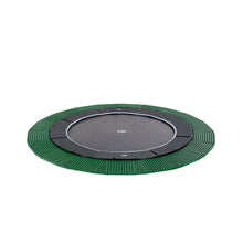 Load image into Gallery viewer, EXIT Dynamic ground level trampoline ø305cm/366cm/427cm with Freezone safety tiles - black