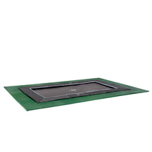 Load image into Gallery viewer, EXIT Dynamic ground level trampoline with Freezone safety tiles - black