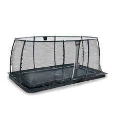 Load image into Gallery viewer, EXIT Dynamic ground level trampoline with safety net - black
