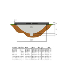 Load image into Gallery viewer, EXIT Silhouette ground trampoline ø183cm, 244cm, 305cm, 366cm, 427cm with safety net
