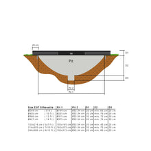 Load image into Gallery viewer, EXIT Silhouette ground trampoline 153x214cm, 214x305cm, 244x366cm with safety net