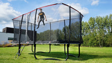 Load image into Gallery viewer, EXIT PeakPro trampoline 244x427cm, 275x458cm, 305x518cm - black