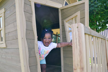 Load image into Gallery viewer, EXIT Crooky 750 wooden playhouse - grey-beige