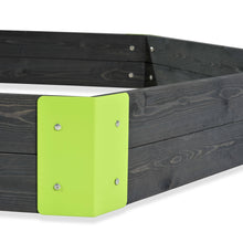 Load image into Gallery viewer, EXIT Aksent wooden sandpit hexagon 160x140cm, 200x170cm