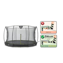 Load image into Gallery viewer, EXIT Silhouette Ground Trampoline with Safety Net