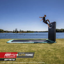 Load image into Gallery viewer, BERG Ultim Champion FlatGround Trampolines + AeroWall BLK&GRY