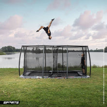 Load image into Gallery viewer, BERG Ultim Pro Bouncer FlatGround Trampolines 500 + Safety Net DLX XL