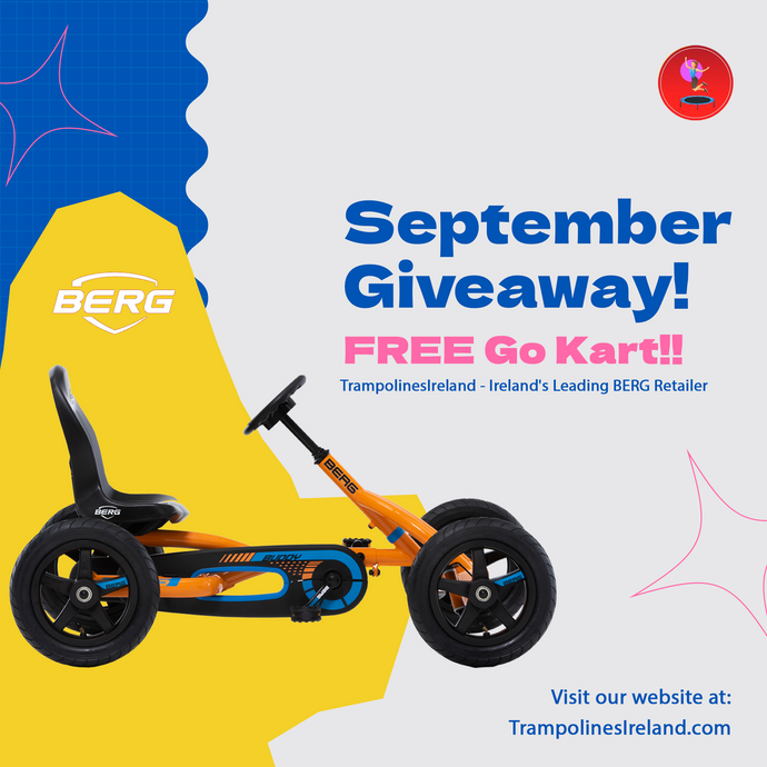 Trampolines Ireland Sept BERG Go Kart Giveaway on Insta