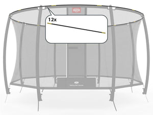 BERG Safety Net Fibreglass Rods, Tent Tubes 9ft to 14ft - ROUND