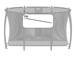 BERG Ultim Safety Net Fibreglass Rods/ Tent Tubes - RECTANGULAR