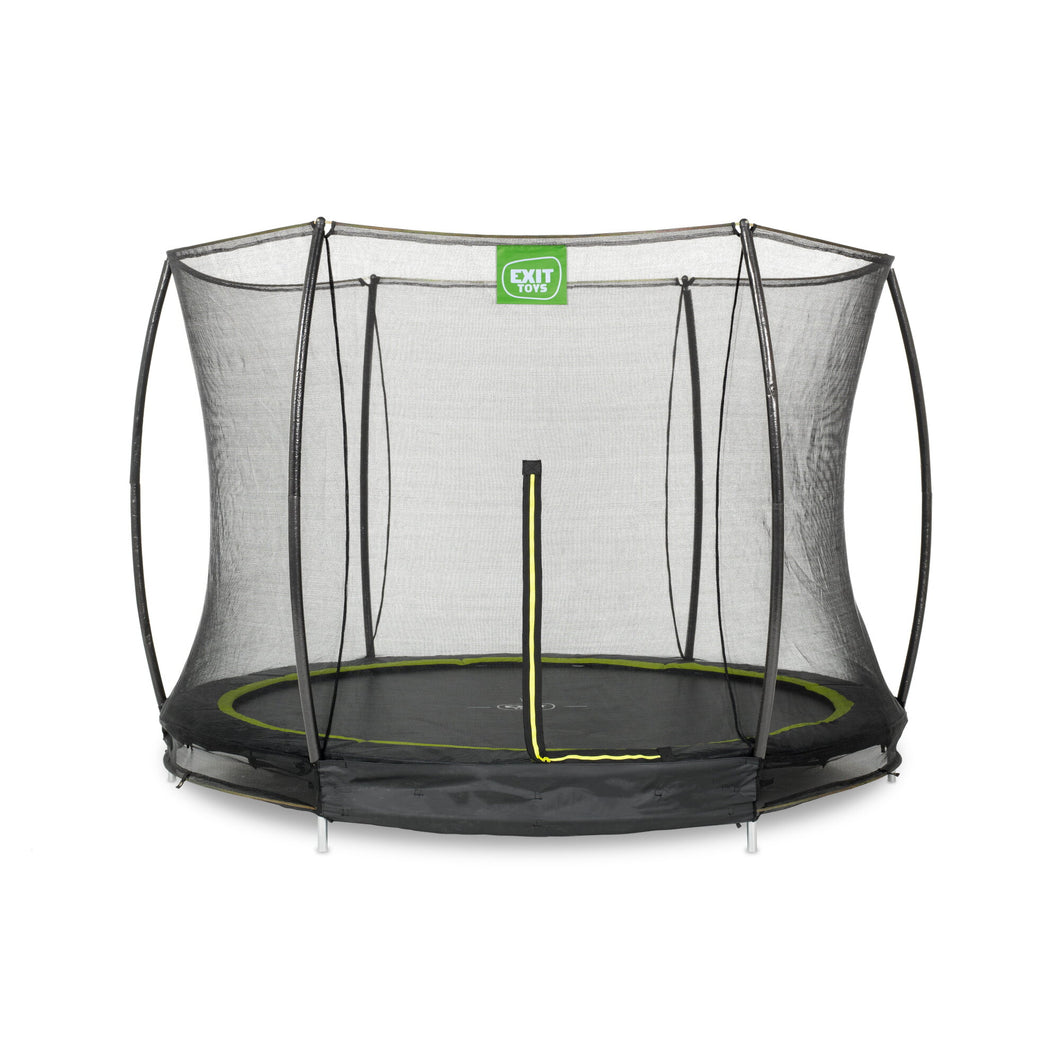 EXIT Silhouette Inground trampoline ø244cm/ 8ft with safety net - black