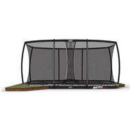 BERG Ultim Pro Bouncer FlatGround Trampolines 500 + Safety Net DLX XL