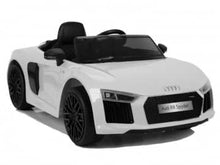 Load image into Gallery viewer, AUDI R8 12v, music module, leather seat, rubber EVA tires (JJ2198)
